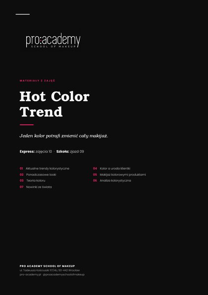 Notatki: Hot Color Trend