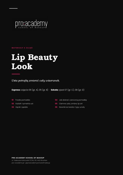 Notatki: Lip Beauty Look