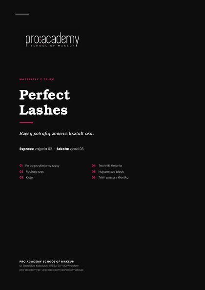 Notatki: Perfect Lashes